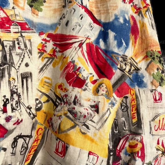 Liz Claiborne colorful A-line skirt size 8 - Picture 6 of 6